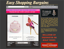 Tablet Screenshot of easyshoppingbargains.com